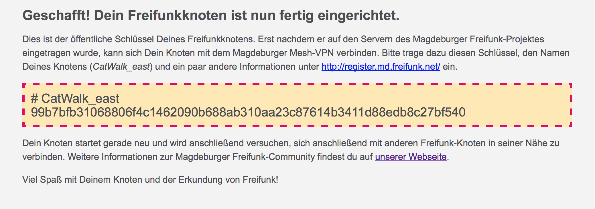 Config fertig