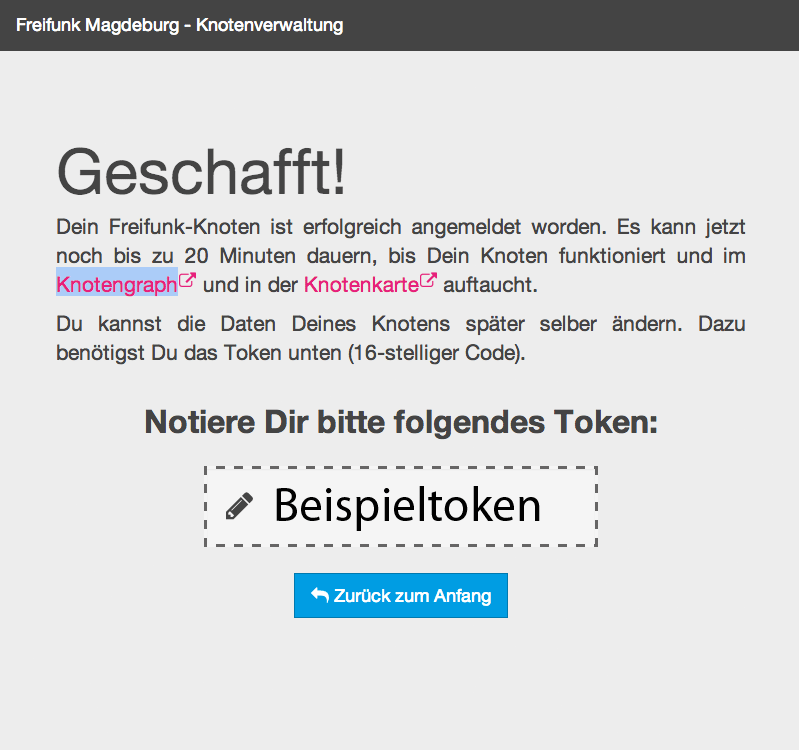 Config fertig
